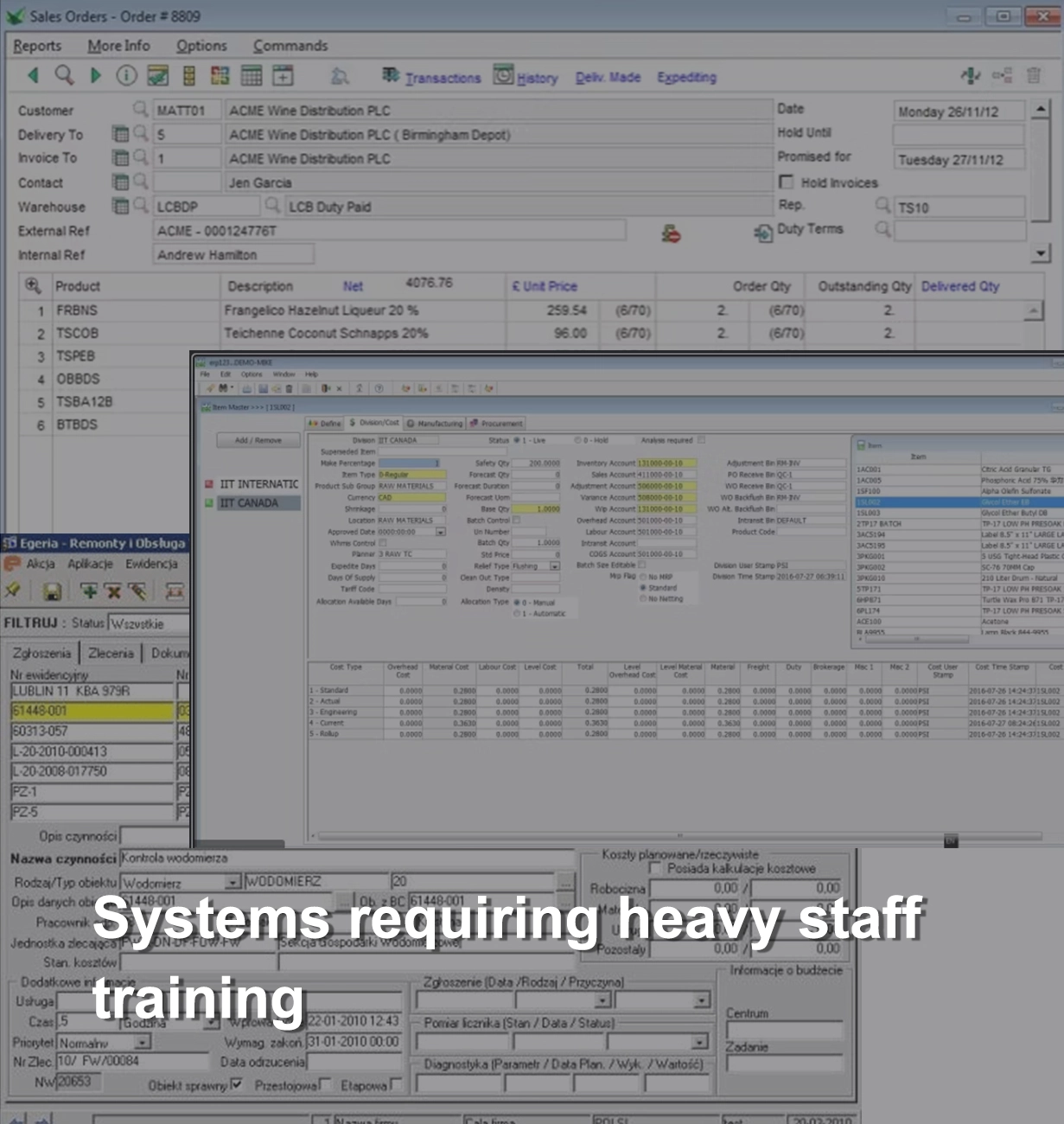 The training tax of old systems